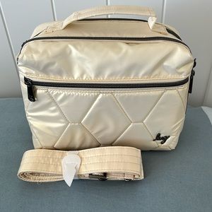 Lug Gold Quilted Crossbody Bag